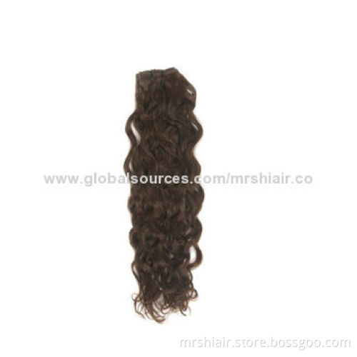 #6 medium chestnut 70gram curly Brazilian clip in hair